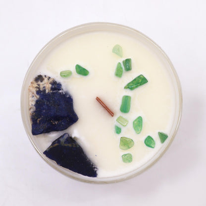 Bougie Chakra de la Gorge — Sodalite & Jade - photo 5