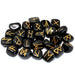 Runes Stone Set in Pouch - Black Agate