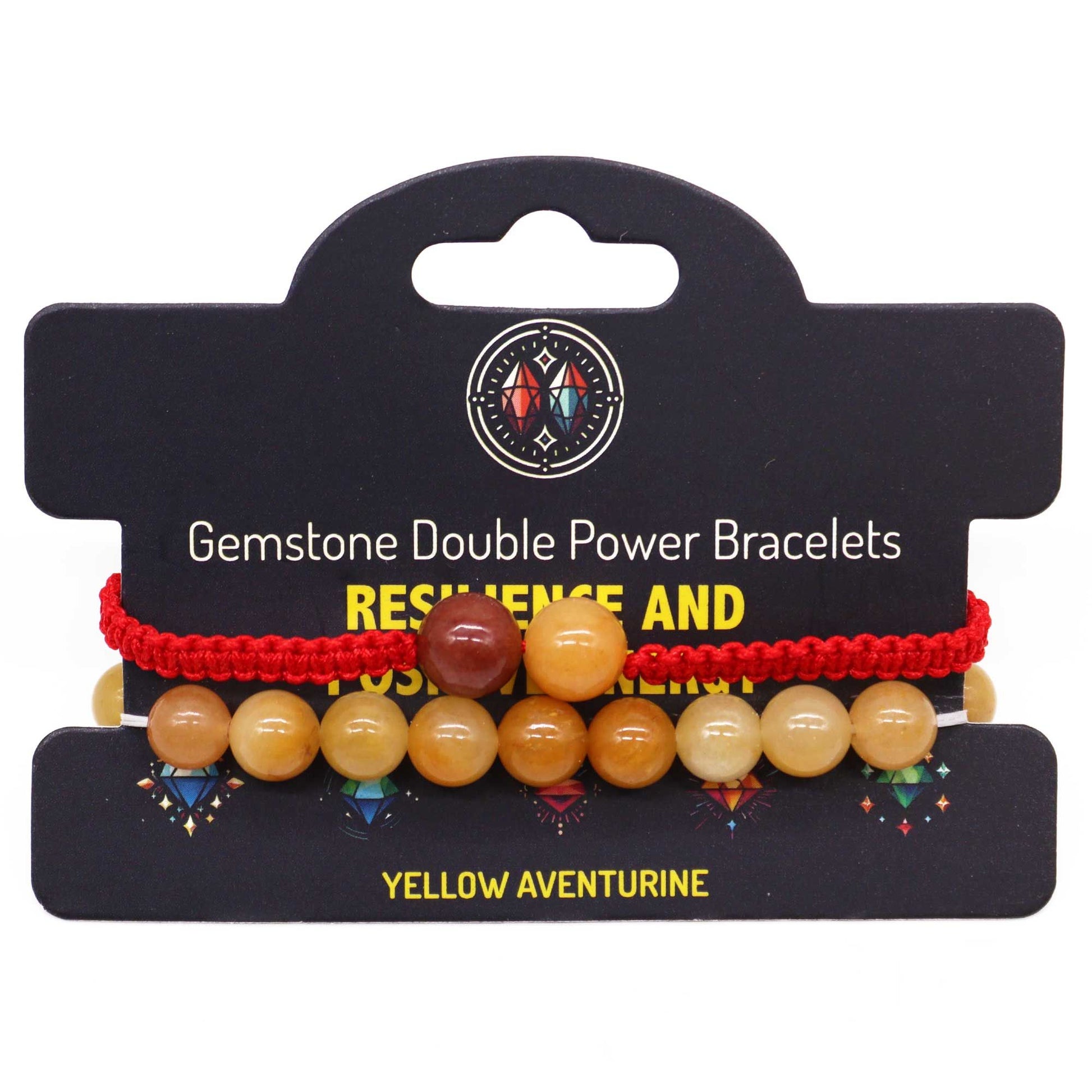 Bracelet double énergie - Aventurine Jaune