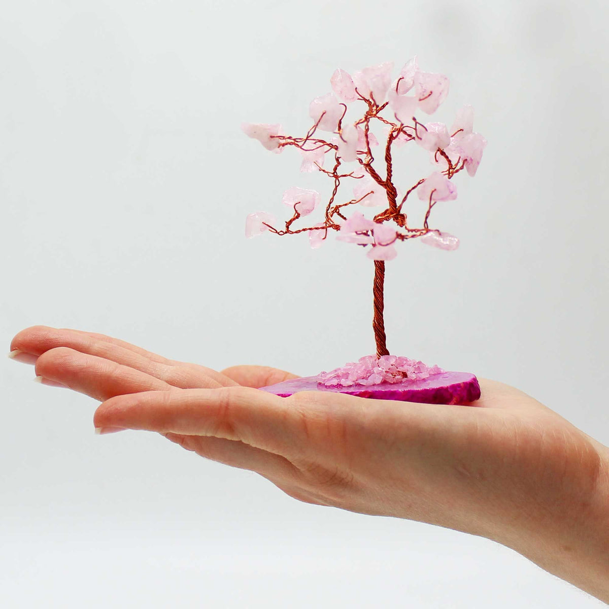 Arbre de vie en Quartz Rose - photo 4