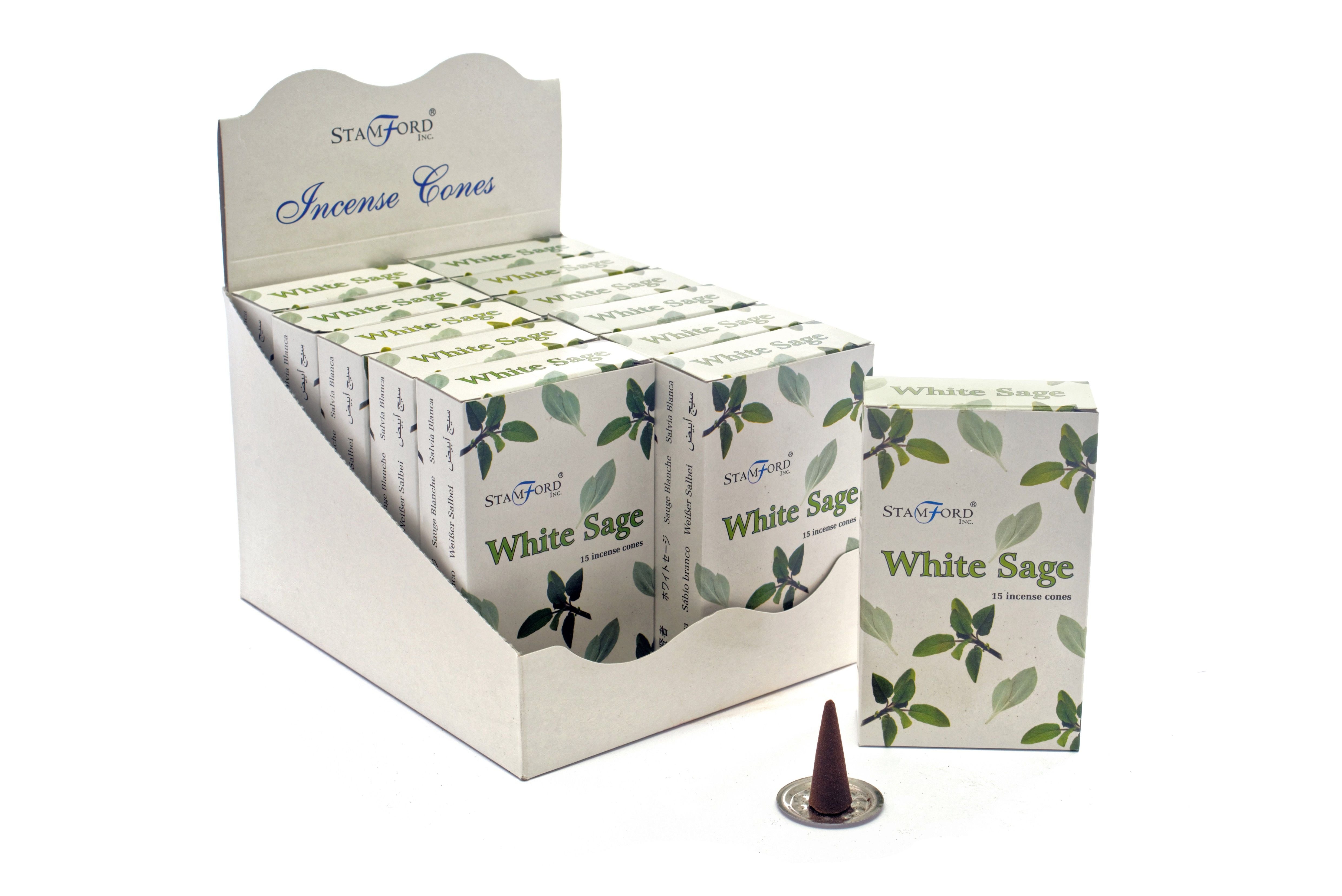 Cônes Encens Sauge Blanche - Purification & Énergie