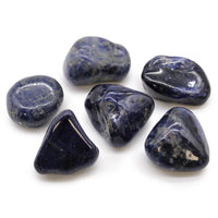 Sachet de 6 grosses pierres roulées d'Afrique - Sodalite - photo 2