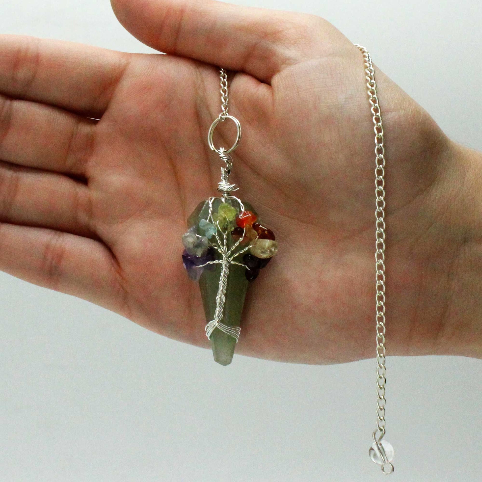 Pendule magique 7 chakras - Aventurine - photo 2