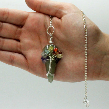Pendule magique 7 chakras - Aventurine - photo 2