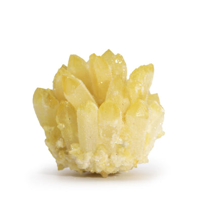 Cluster de Quartz Fantôme - Quartz Fantôme Jaune (8 cm)