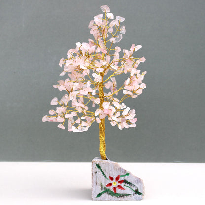 Arbre de Cristal Quartz Rose - Amour & Harmonie