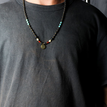 Collier Pierre de Lave & Pendentif Om - Éveil Spirituel – photo 6