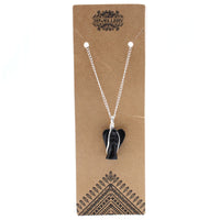 Pendentif Ange Gardien - Agate Noire - photo 2