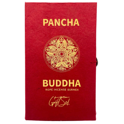 Encens Corde Pancha Buddha + Porte-Encens Argenté – photo 2
