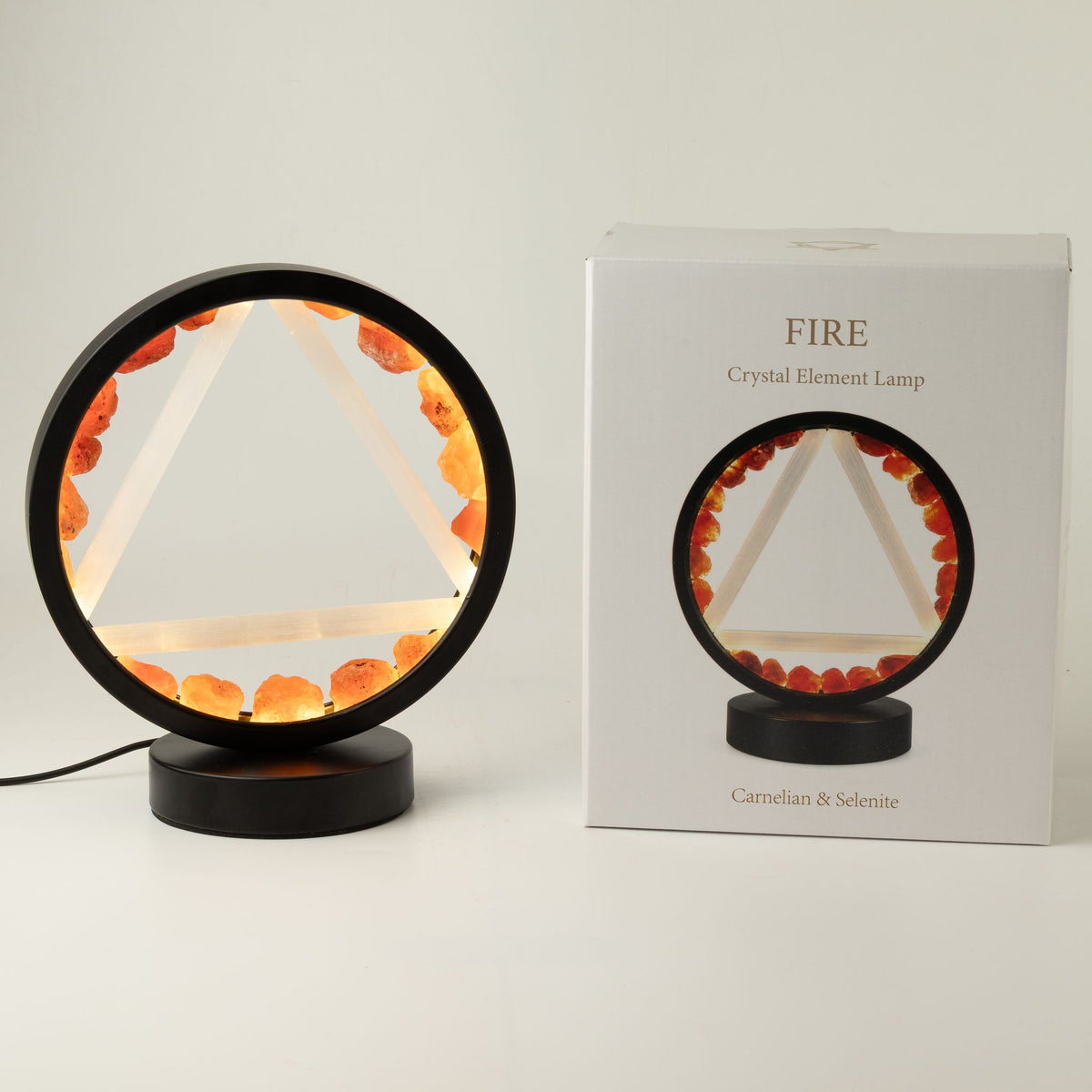 Lampe Halo Cornaline & Sélénite — Feu - photo 3