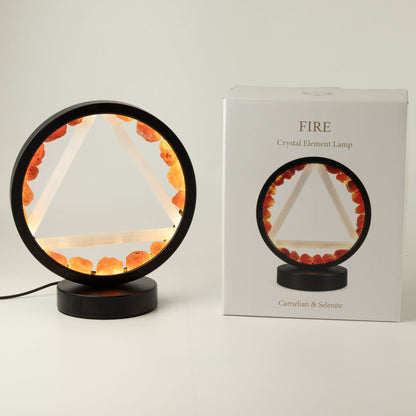 Lampe Halo Cornaline & Sélénite — Feu - photo 3
