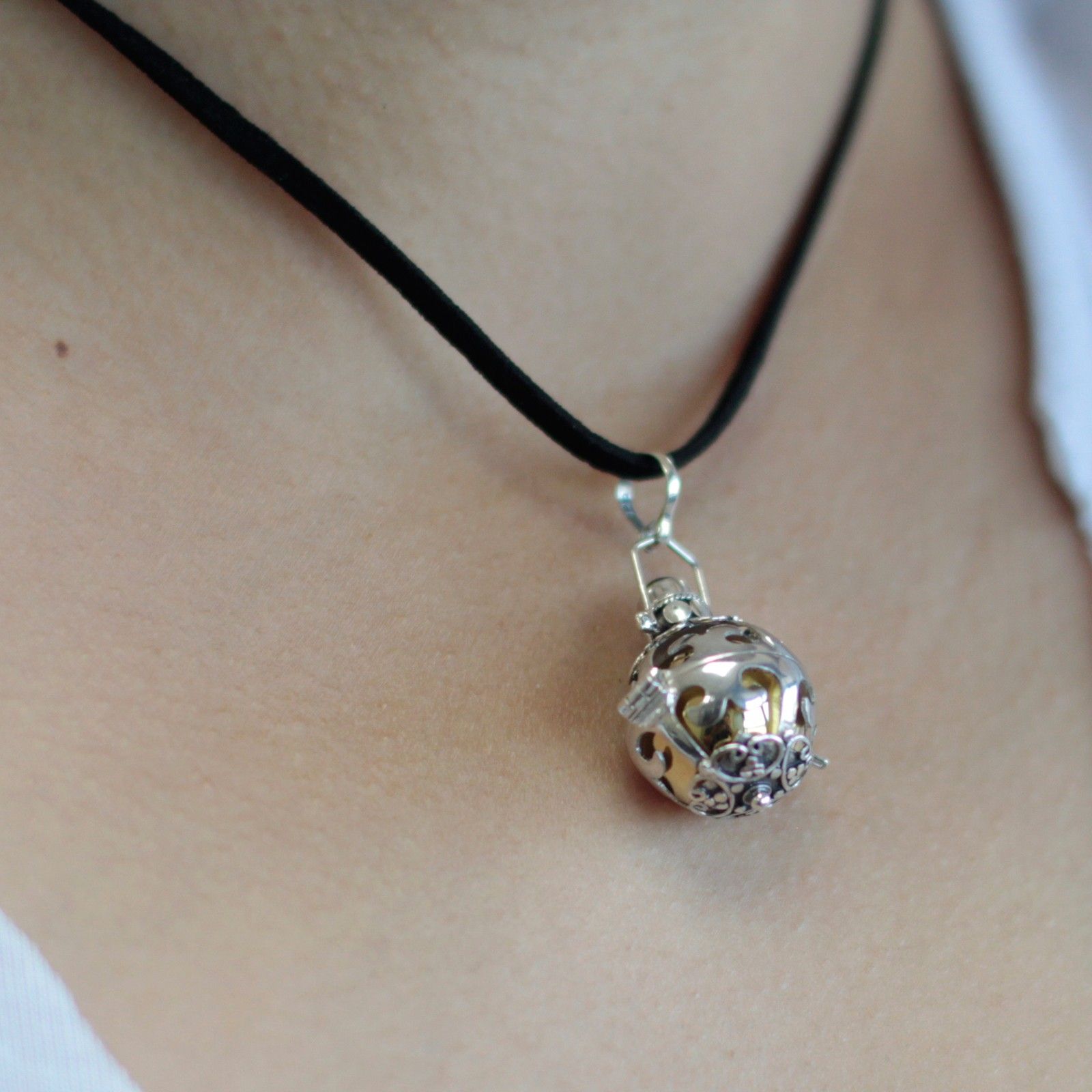 Clochette Ange Argent 925 Bali - Pendentif Artisanal 18mm