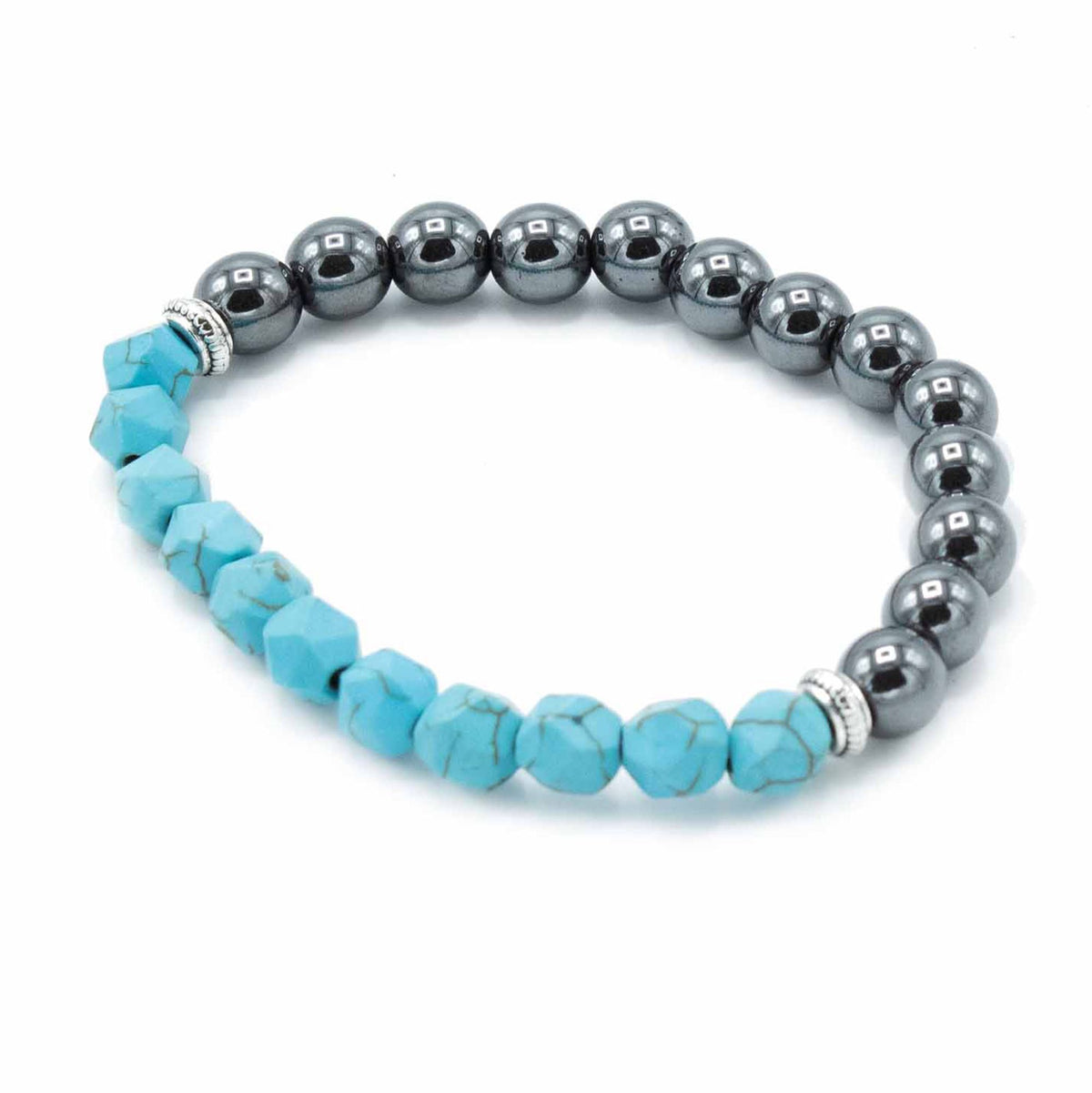 Bracelet Turquoise Facetté - Voyage & Protection – photo 2