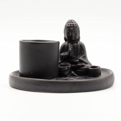 Porte-Encens Bouddha Céramique - Support Bâtons & Cônes – photo 2