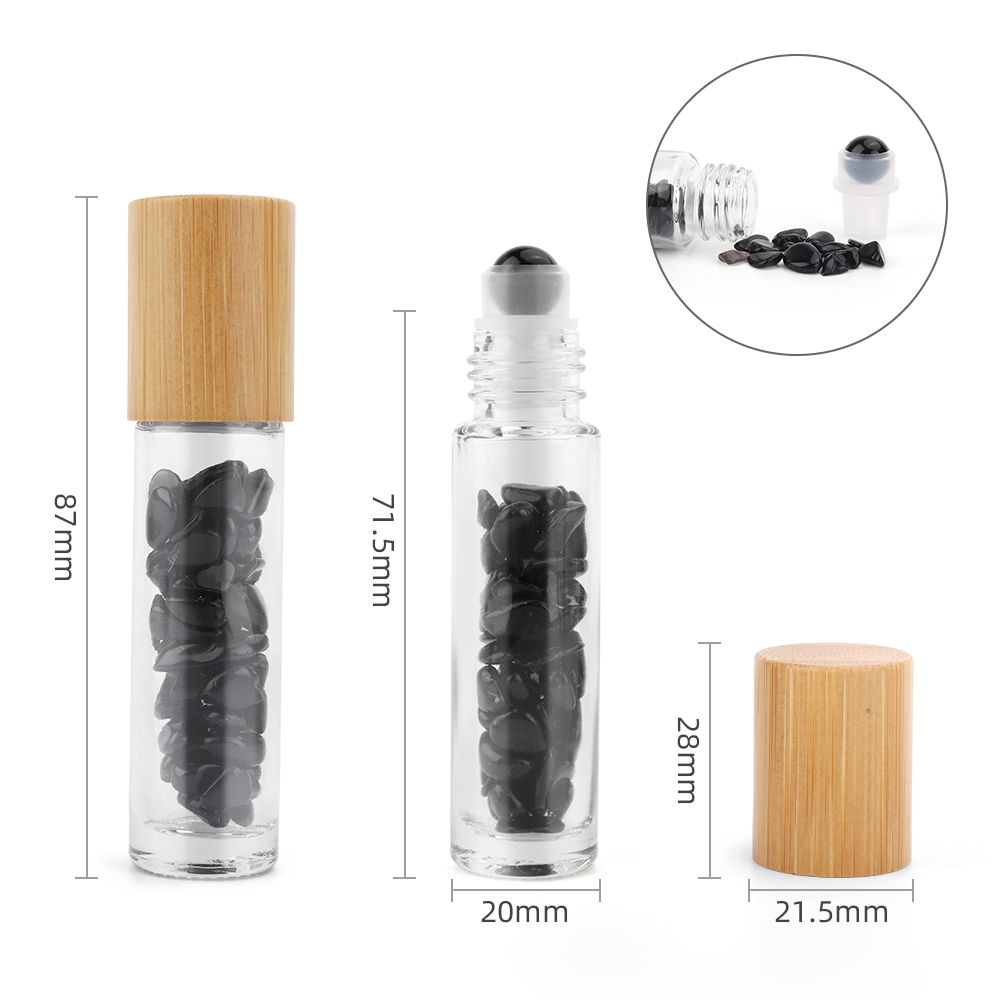 Roll-on huile essentielle avec bille en Tourmaline Noire - photo 2