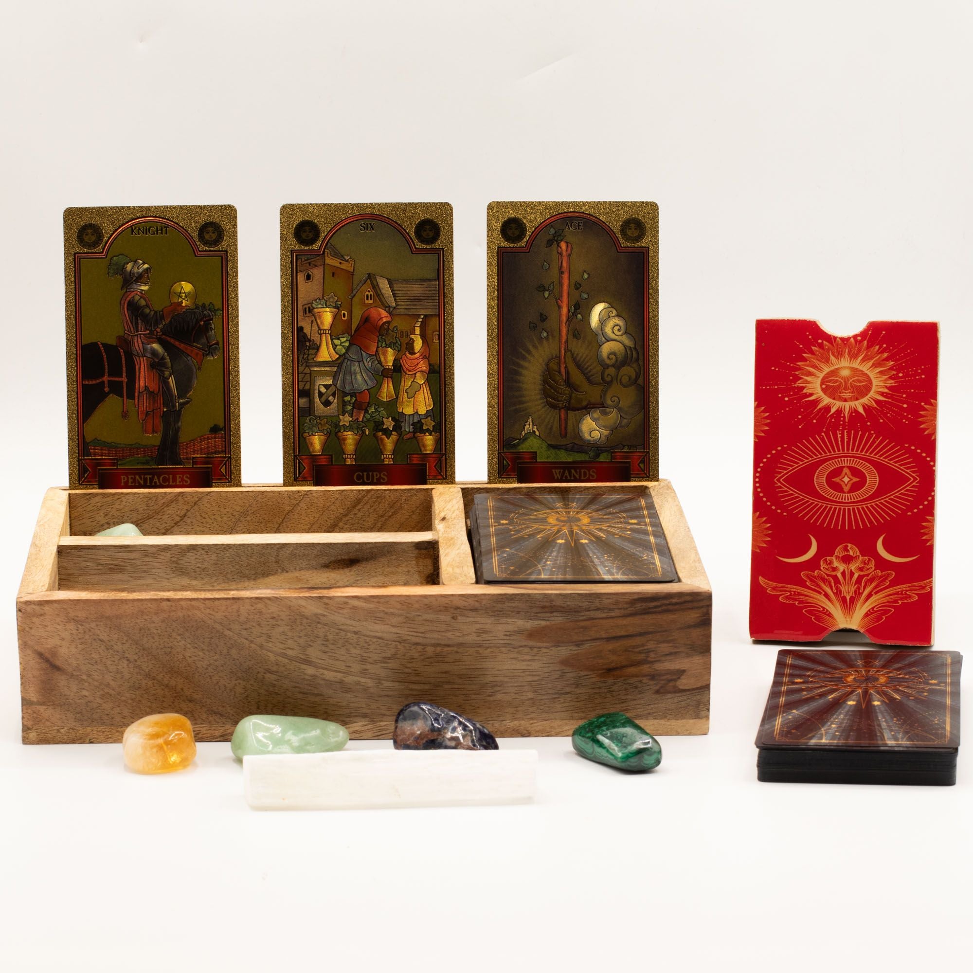 Three Section Tarot Box with Card Holder – photo 2