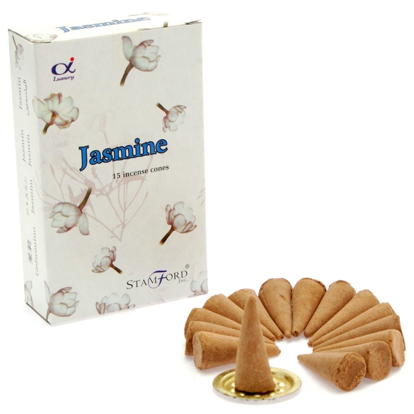 Cônes d'Encens Jasmin - Relaxation & Méditation Premium
