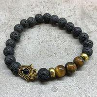 Bracelet en pierre de lave - photo 2