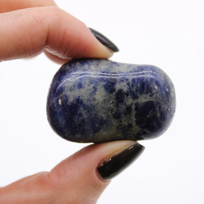 Sachet de 6 grosses pierres roulées d'Afrique - Sodalite