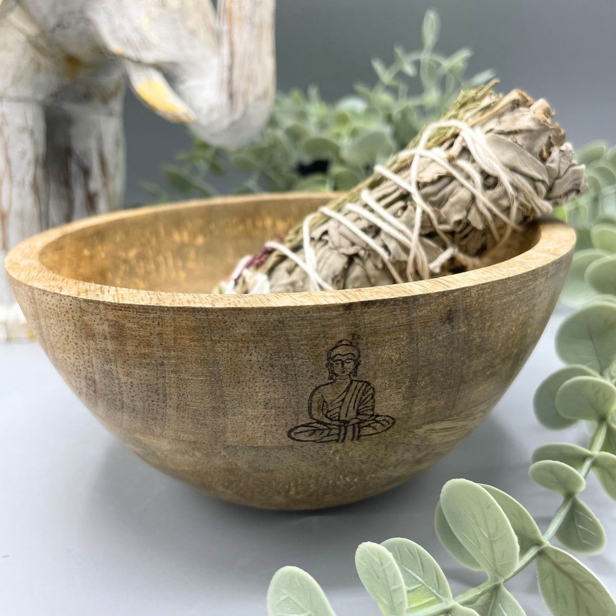 Coupe Rituelle en Bois Naturel — Format 14x7cm (Modèle 2) – photo 2