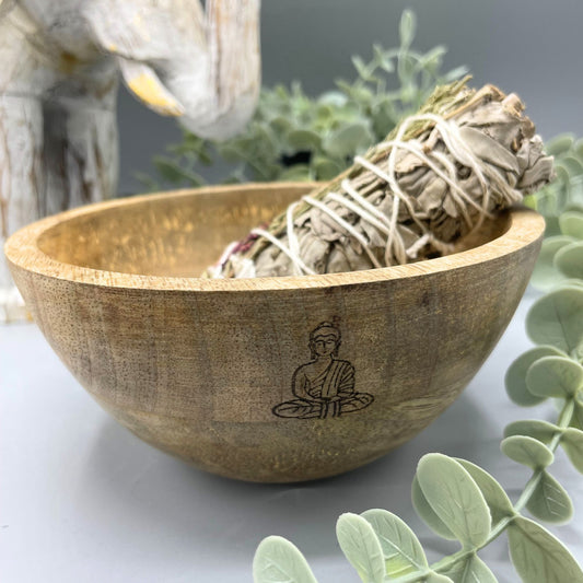 Coupe Rituelle en Bois Naturel — Format 14x7cm (Modèle 2) – photo 2