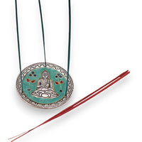 Porte-encens Bouddha Vert 10cm - Méditation & Purification – photo 3