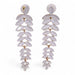 Boucles d'Oreilles Longues Perle Verre Vintage - Dormeuses Élégantes