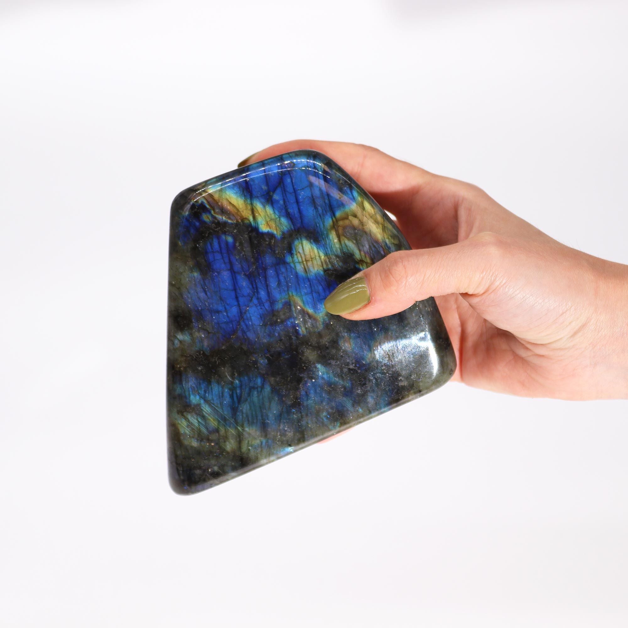 Madagascar Labradorite Statement Stones (approx 900-1100gms  100-170mm)