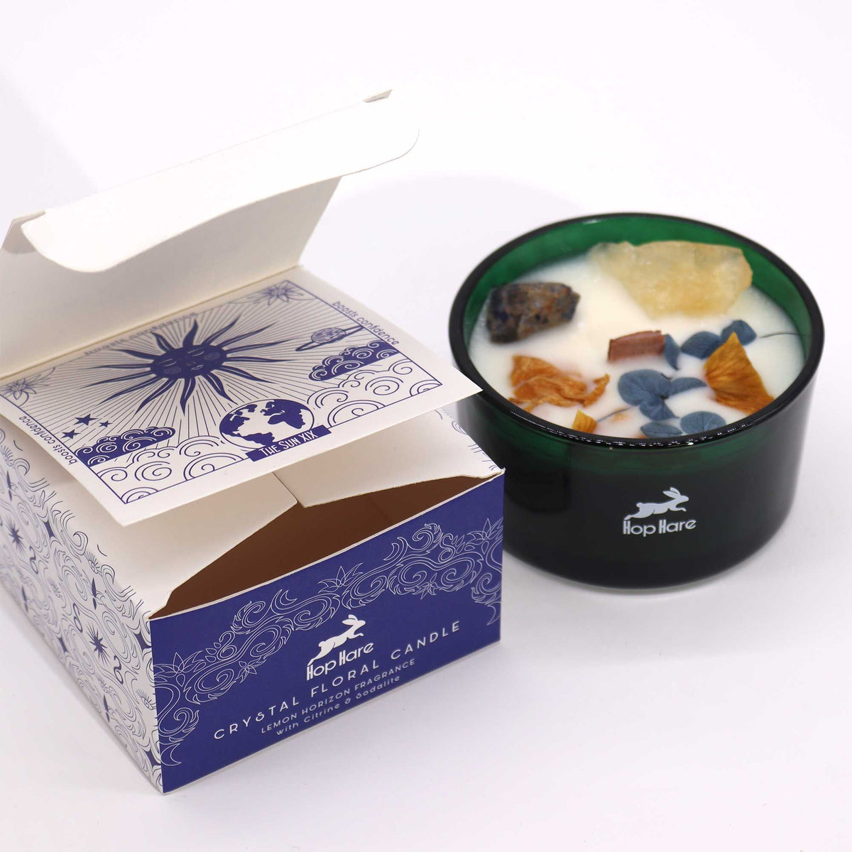 Bougie aux Pierres Citrine & Sodalite — Le Soleil - photo 8