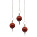 Pendule de radiesthésie sphère - Jaspe Rouge
