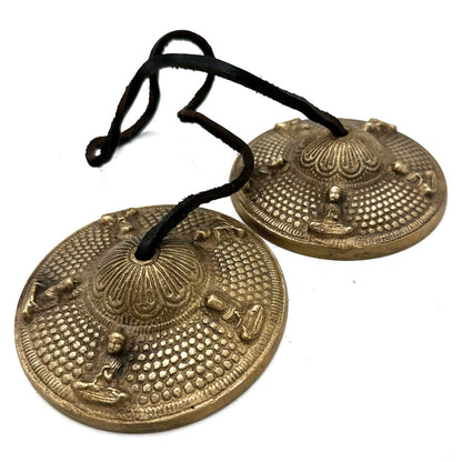 Tingsha Tibétains 5 Bouddhas - 9,5 cm Méditation