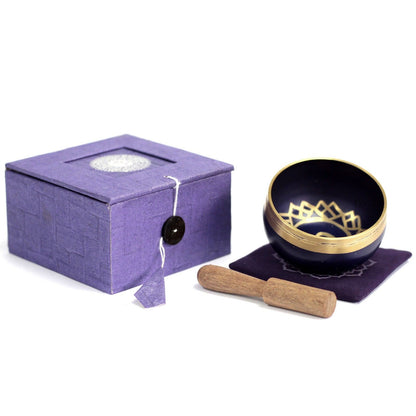 Bol Tibétain Chakra Couronne - Améthyste & Méditation