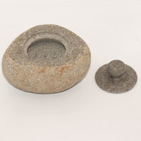 Pot en Pierre de Rivière avec Couvercle 15×12cm – photo 4