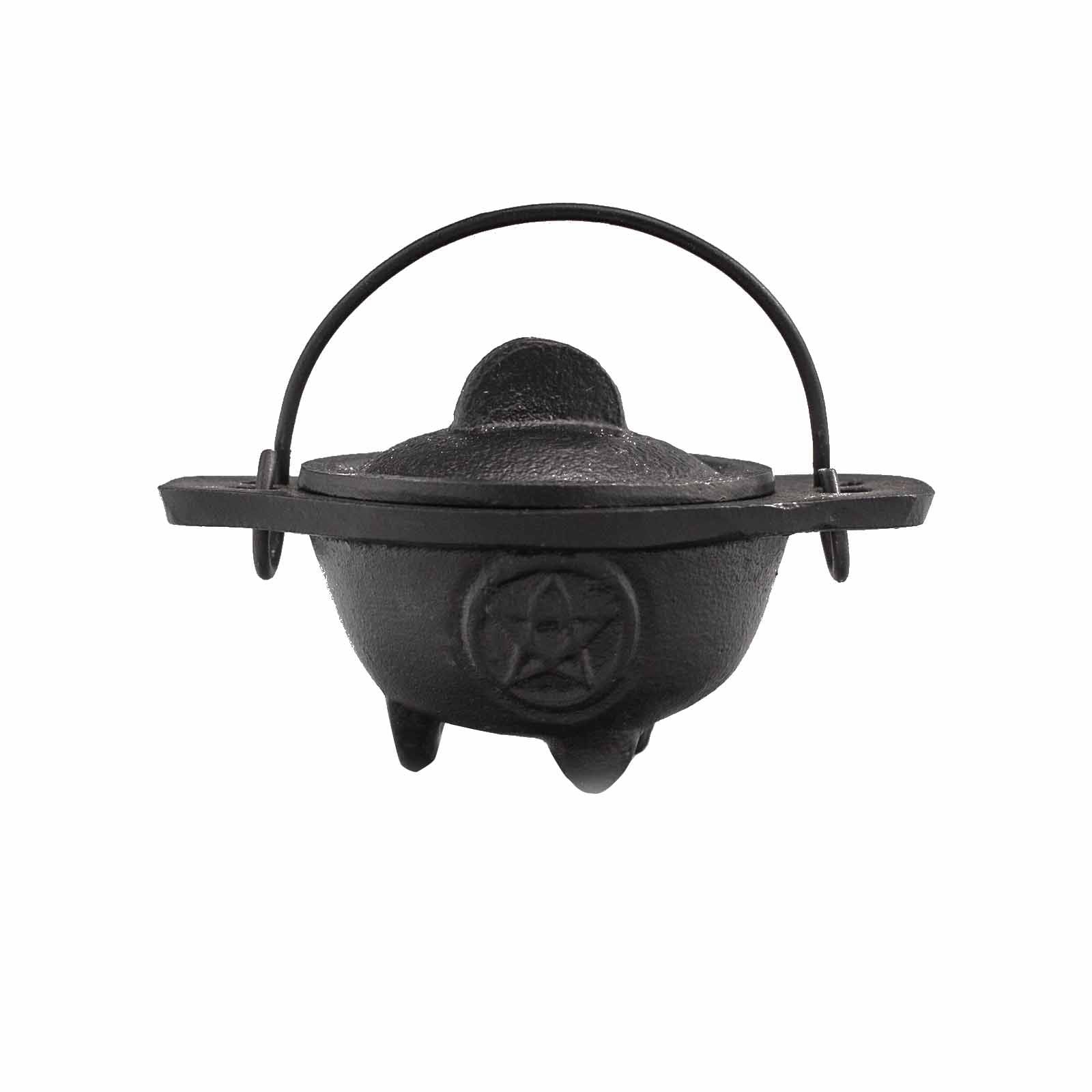 Chaudron Fonte Pentagramme 5x9cm - Rituel & Encens – photo 3