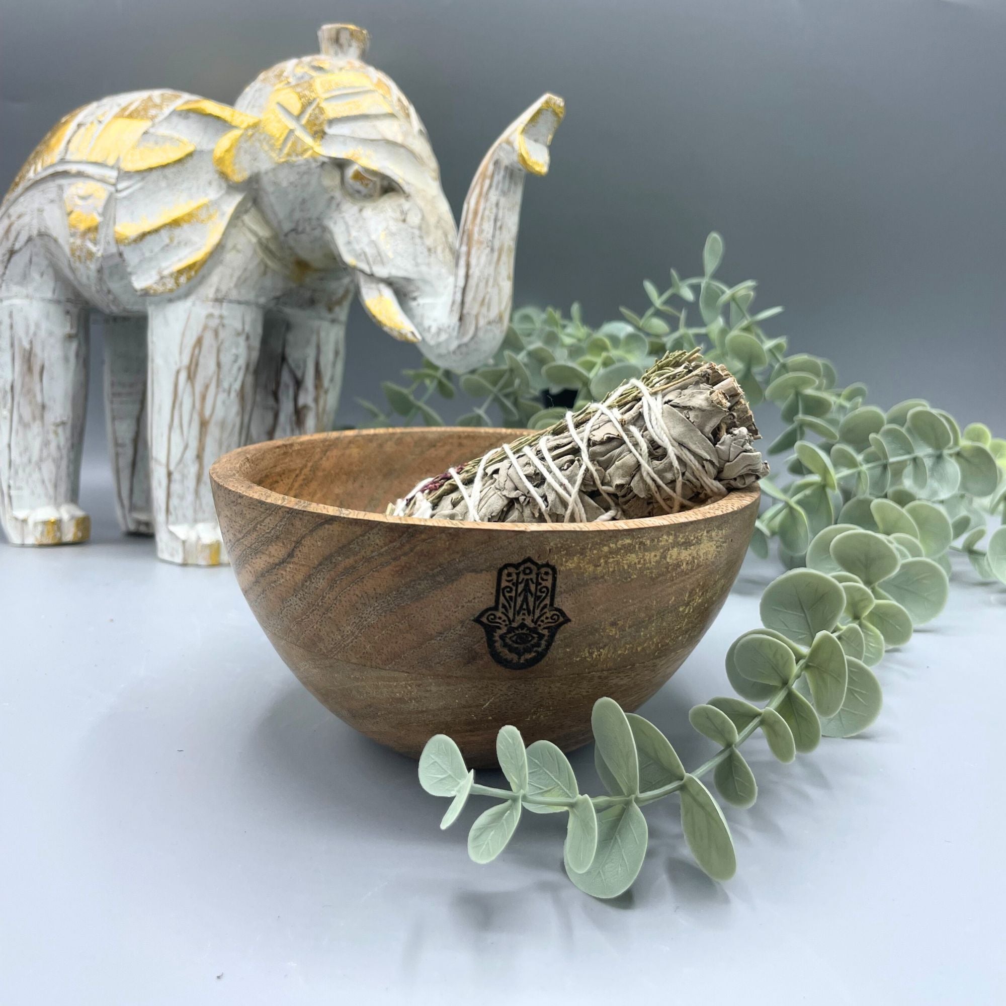 Bol en Bois Rituel & Offrande 14x7cm