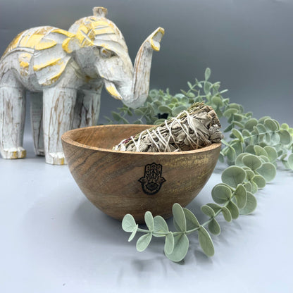 Bol en Bois Rituel & Offrande 14x7cm