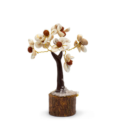 Arbre Gomati Chakra avec graines de Rudraksha