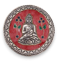 Porte-encens Bouddha Rouge 10cm - Méditation & Purification