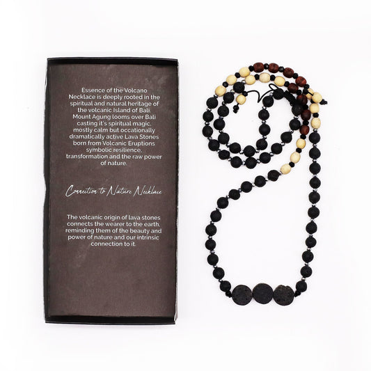 Collier Pierre de Lave Naturelle - Ancrage & Protection (Bali) – photo 6