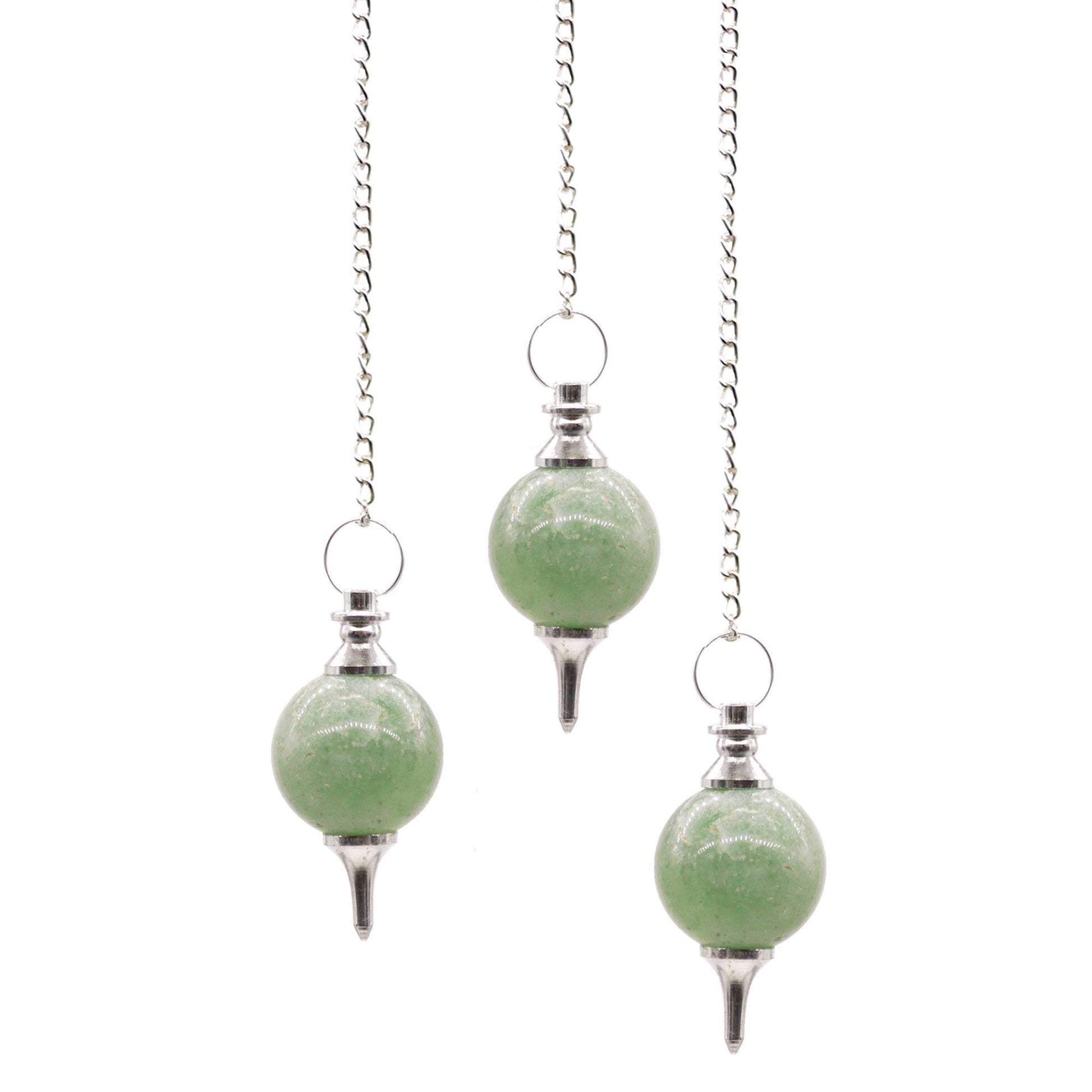 Pendule de radiesthésie sphère - Aventurine Verte
