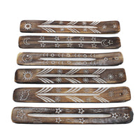 Porte-Encens Bois Blanchi - Artisanal Inde Simple – photo 2