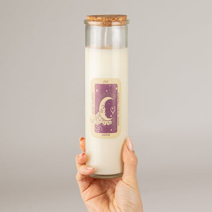 Bougie Magique Quartz Rose — Amour — Jasmin