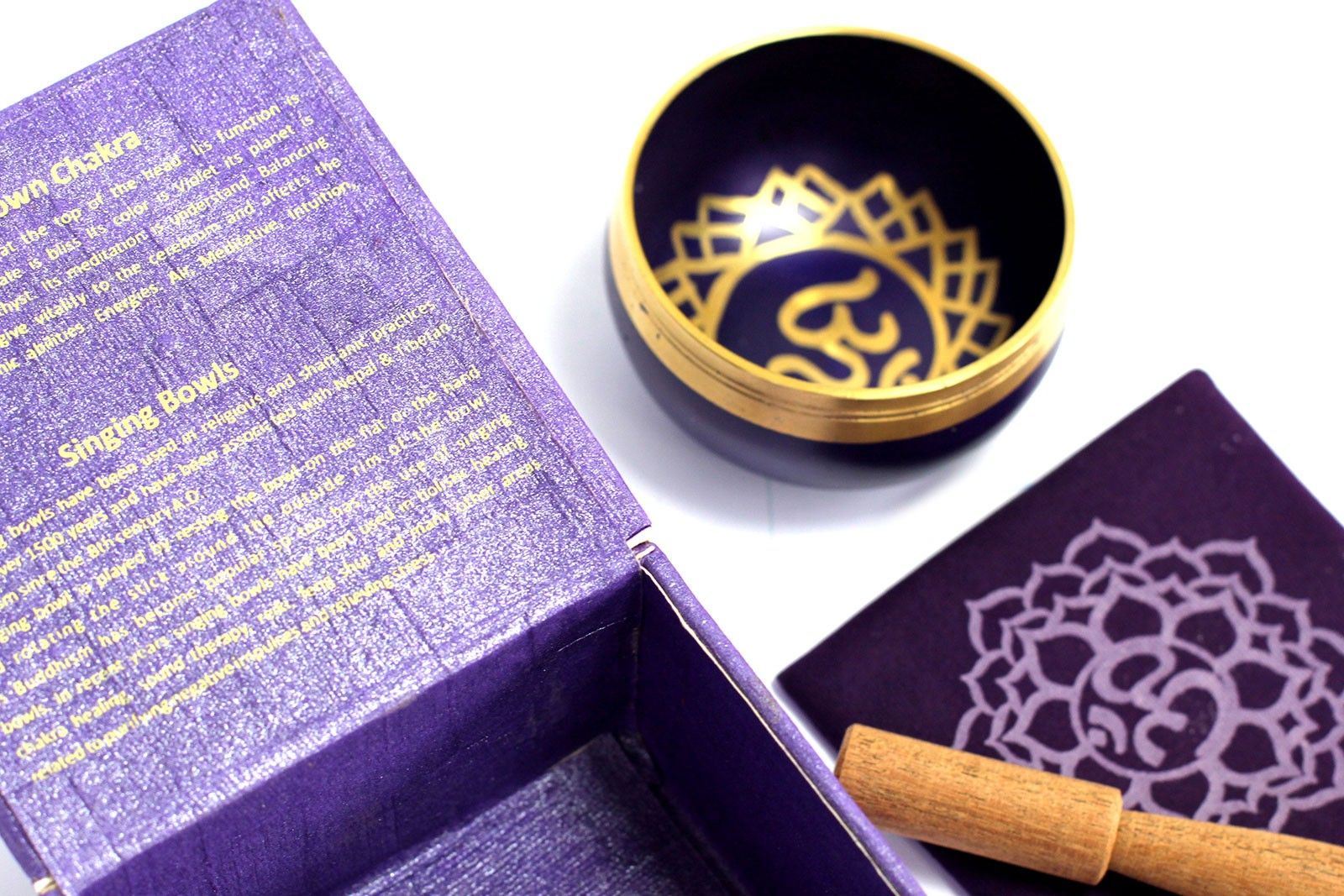 Bol Tibétain Chakra Couronne - Améthyste & Méditation – photo 3