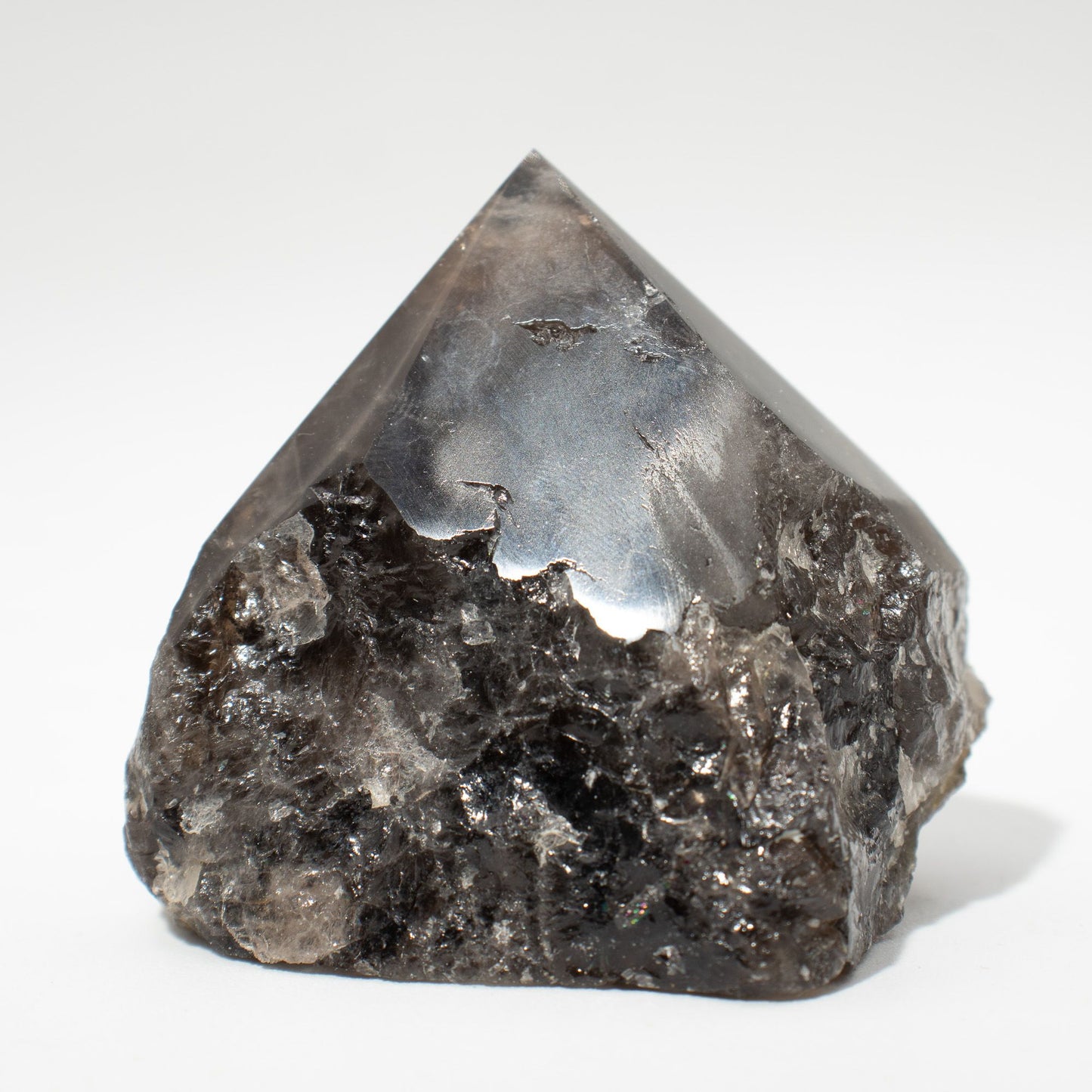 Pointe polie en Quartz fumé (lot de 5 à 6 pièces)