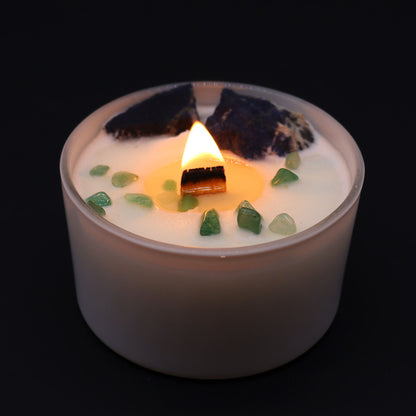 Bougie Chakra de la Gorge — Sodalite & Jade - photo 2