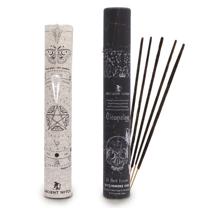 Coffret Rituel Clarté — Pendule Cristal de Roche & Encens Oud