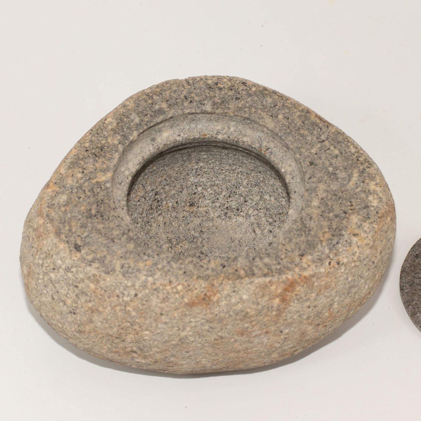 Pot en Pierre de Rivière avec Couvercle 15×12cm – photo 3