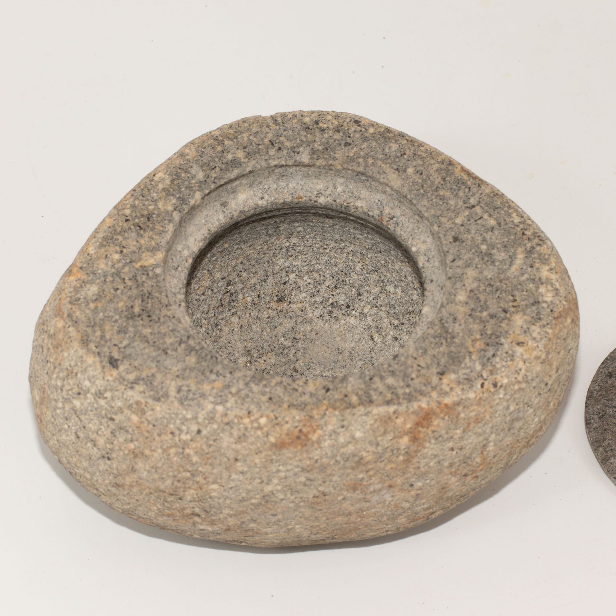 Pot en Pierre de Rivière avec Couvercle 15×12cm – photo 3