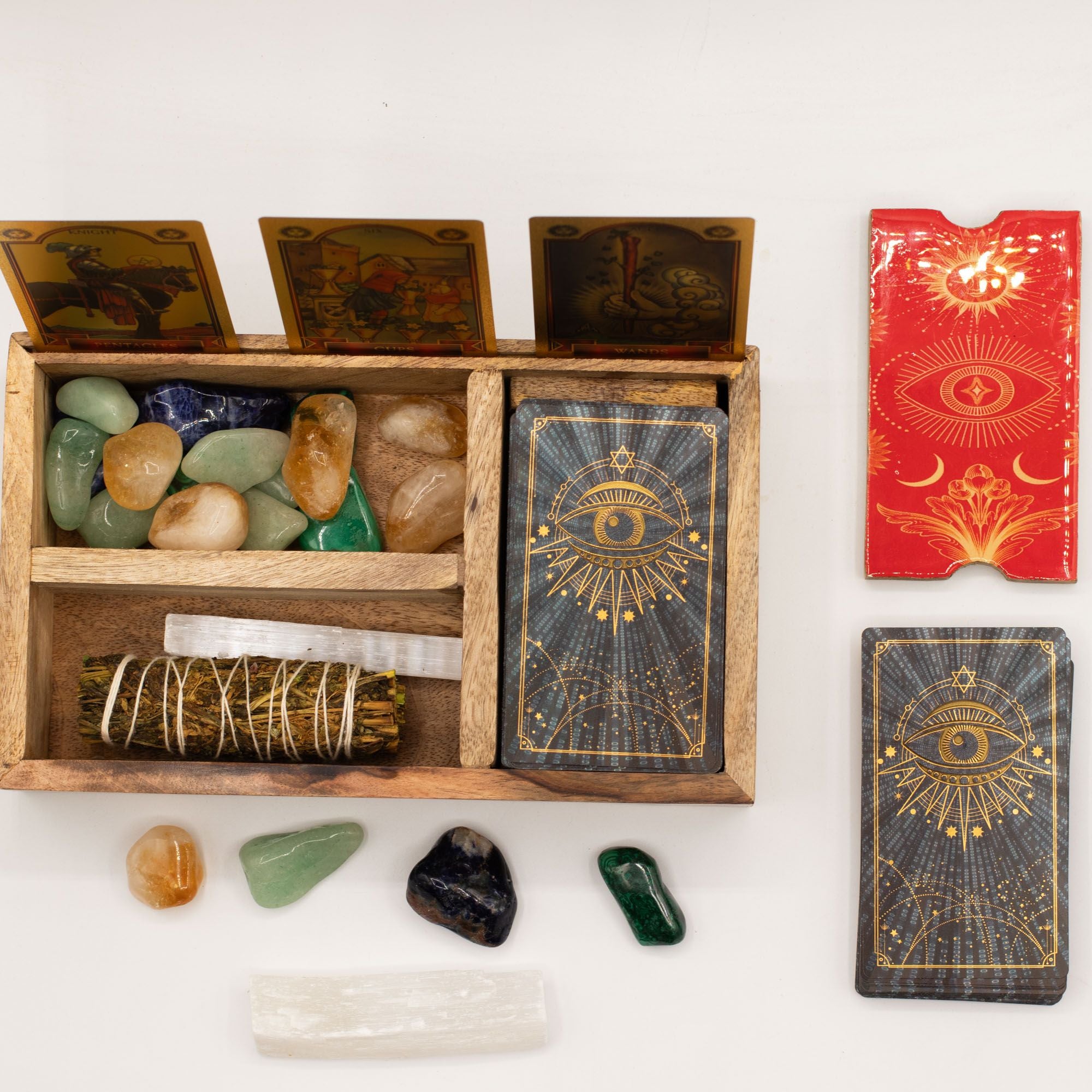 Three Section Tarot Box with Card Holder – photo 4