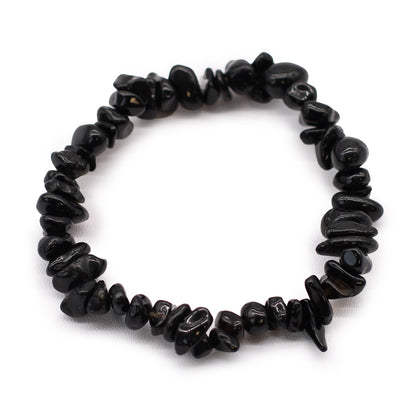 Bracelet en chips de Agate Noire